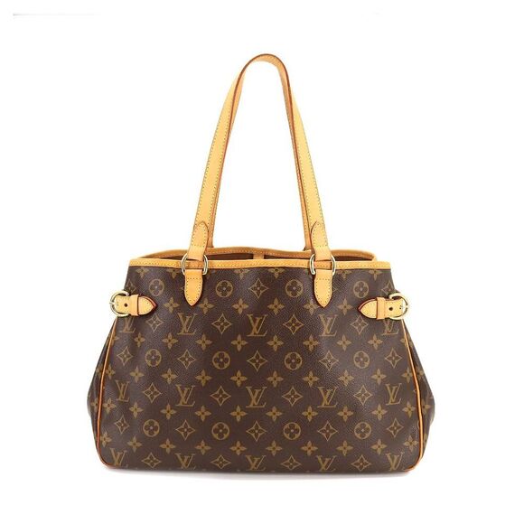 Louis Vuitton Monogram Batignolles Horizontal Tote Bag Brown Gold Metal Fittings - Picture 1 of 8